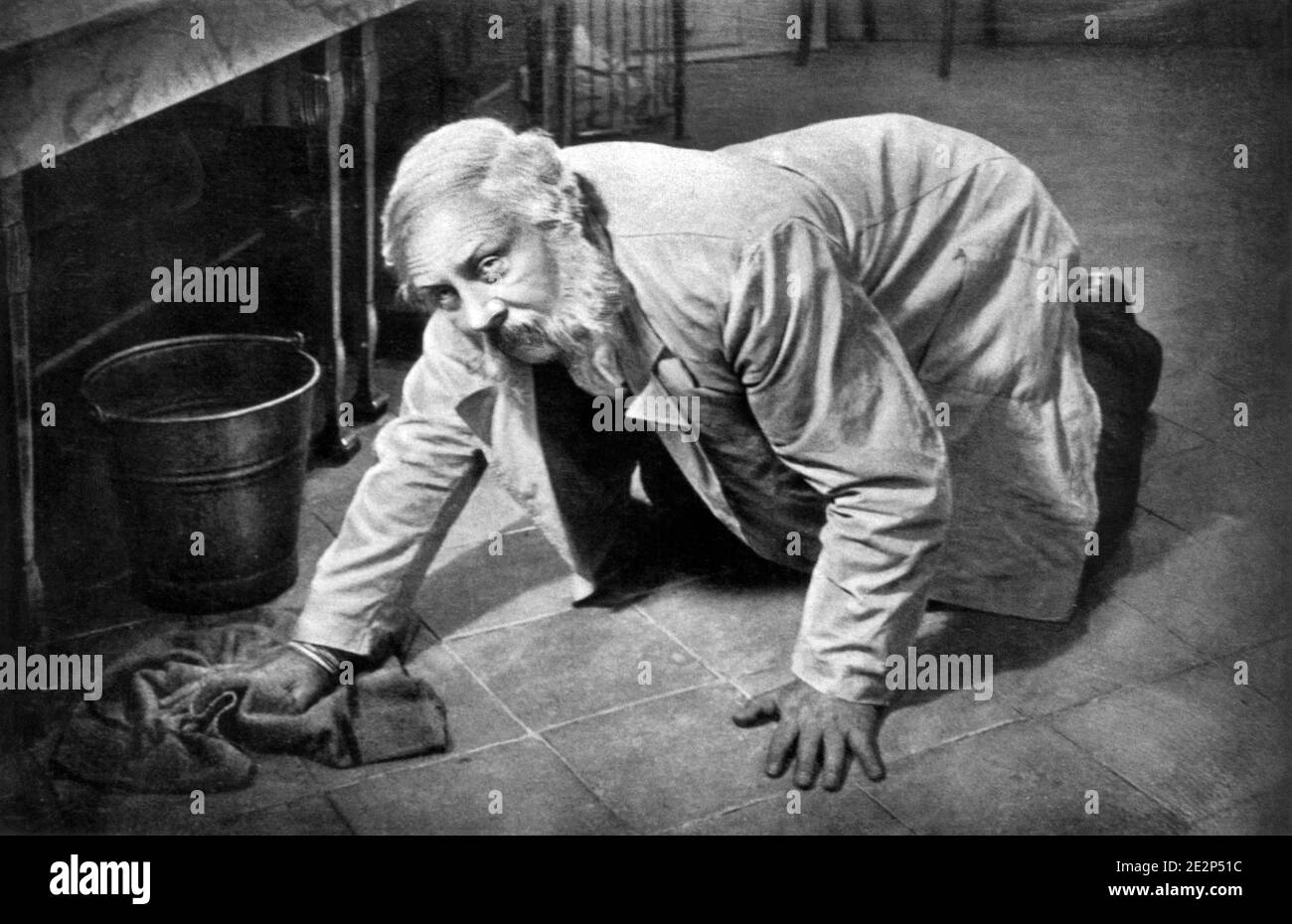 Emil Jannings, on-set del tedesco Silent Film, 'l'ultima risata', tedesco: 'Der Letzte Mann', 1924 Foto Stock