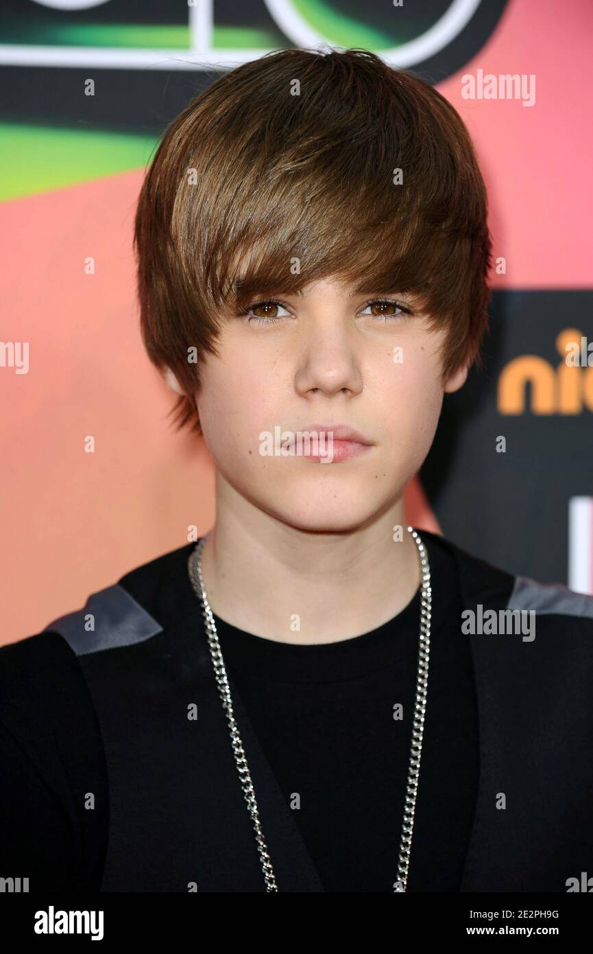 Justin Bieber partecipa al ventitreesimo premio annuale Kids' Choice di Nickelodeon che si tiene all'UCLA Pauley Pavilion. Los Angeles, 27 marzo 2010. (Nella foto: Justin Bieber). Foto di Lionel Hahn/ABACAPRESS.COM Foto Stock