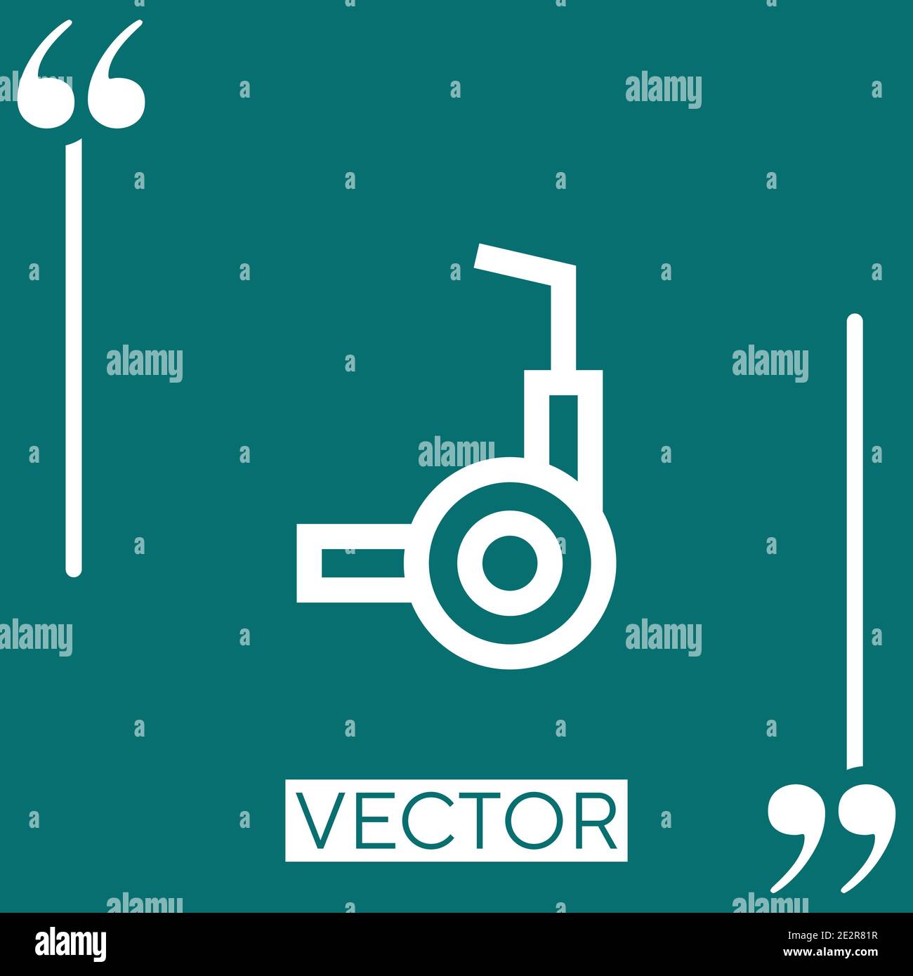 Icona vettore segway icona lineare. Linea tratto modificabile Illustrazione Vettoriale