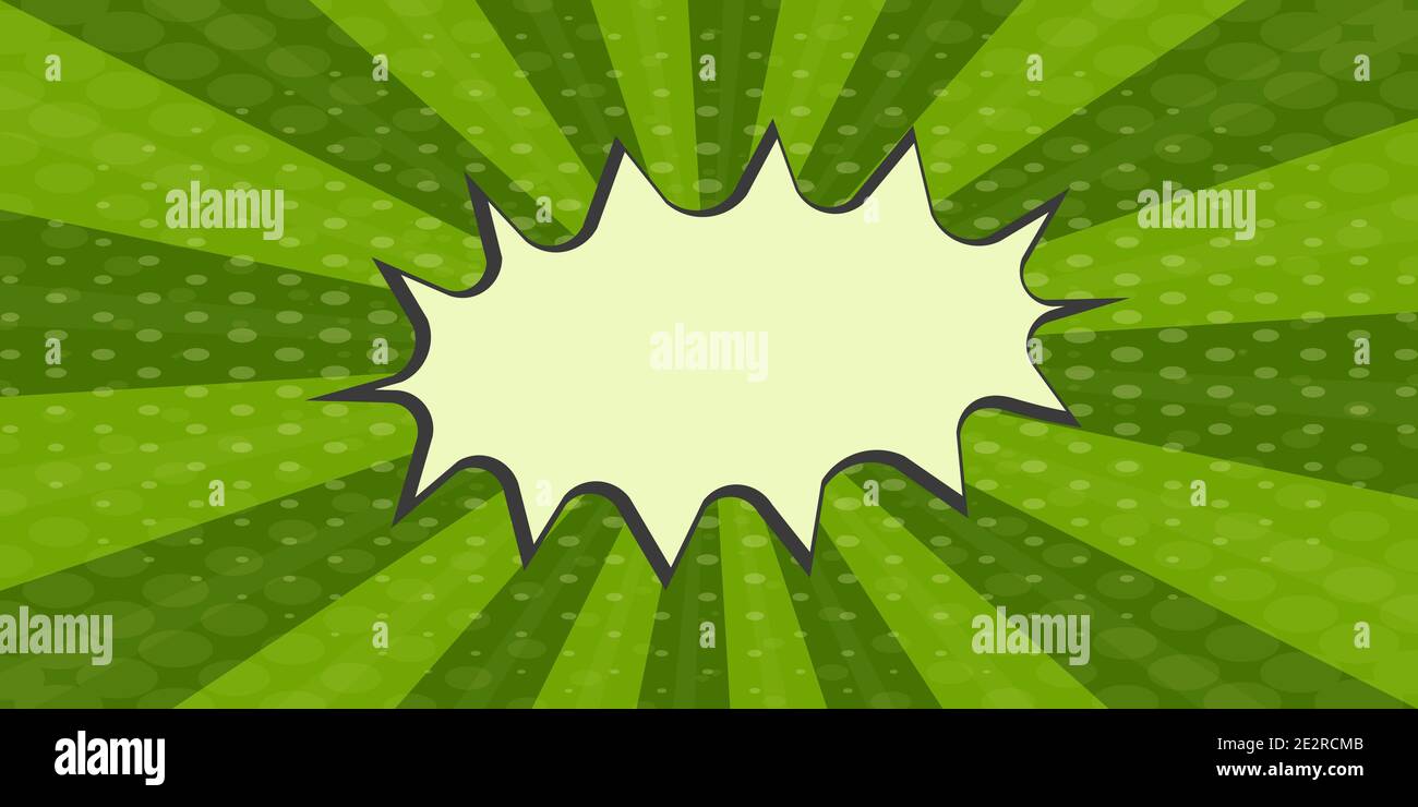 Pop art verde anguria fumetti libro cartoon rivista copertina. Cartoon cocomero divertente retrò pattern strip mock up. Supereroe comico vintage sullo sfondo Illustrazione Vettoriale