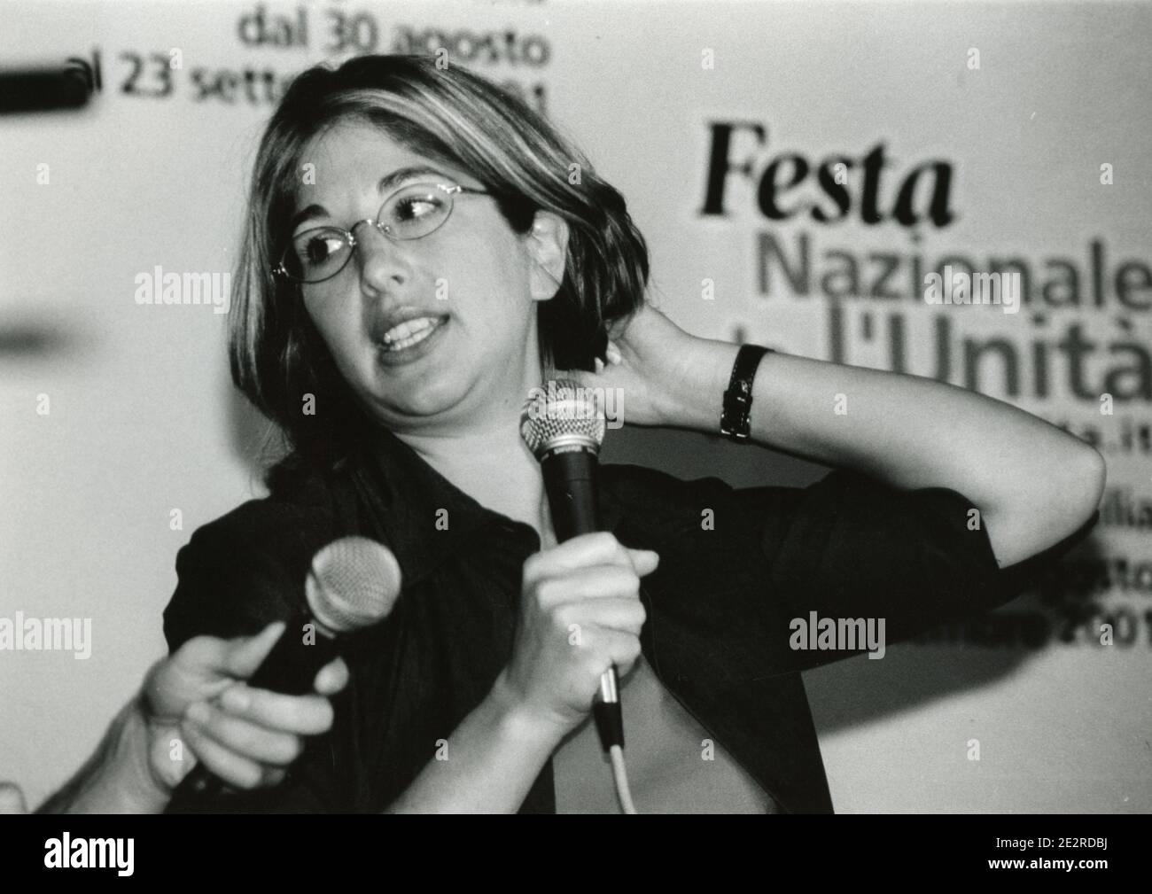 Autore canadese e attivista sociale Naomi Klein, 2001 Foto Stock