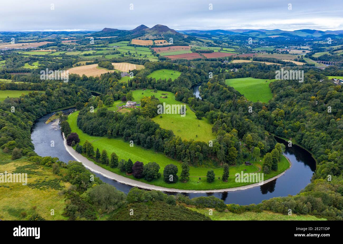 Scott's View, Scottish Borders, Scozia, Regno Unito Foto Stock