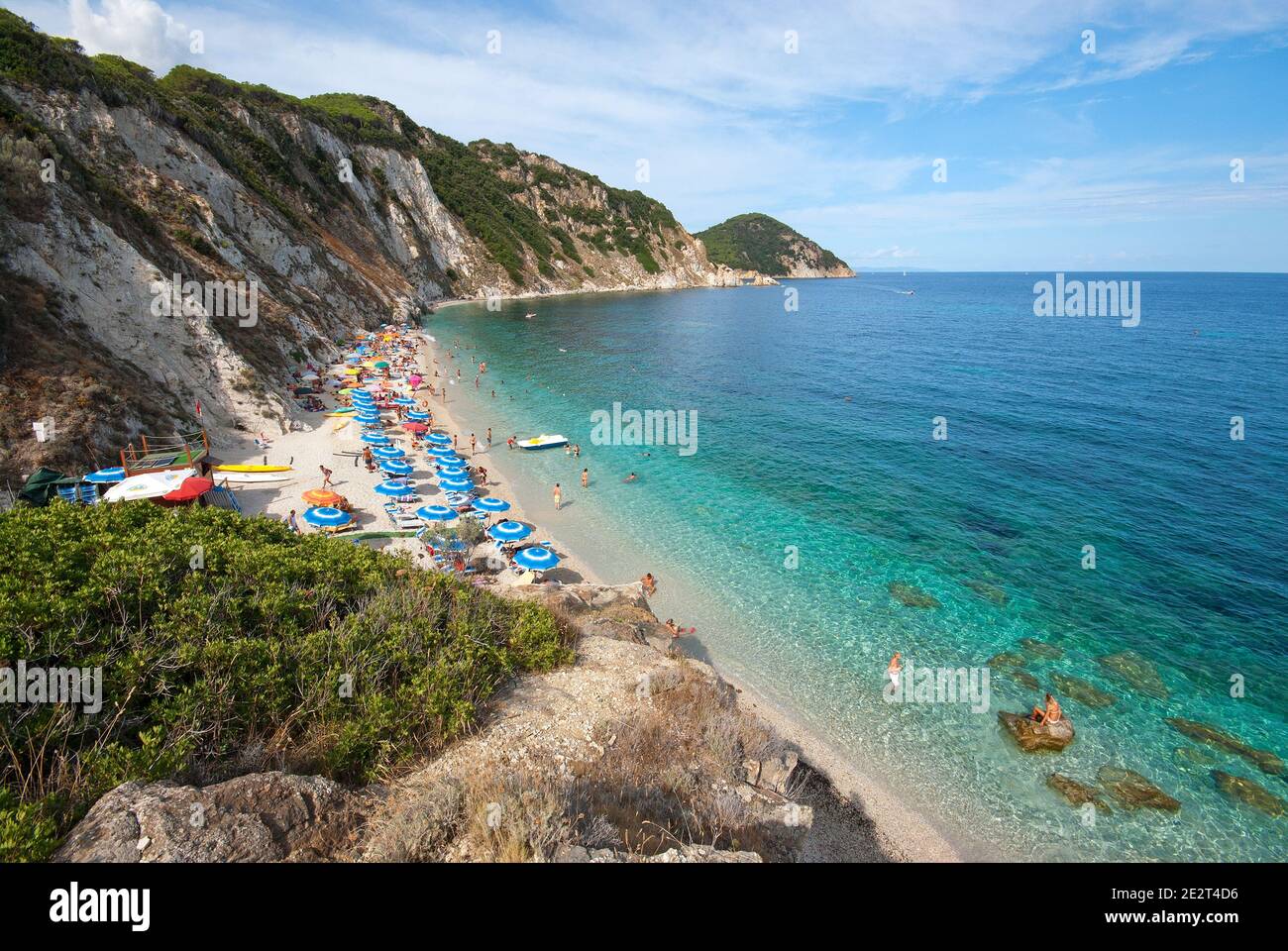 Spiaggia di Sansone, Portoferraio, Isola d'Elba, Toscana, Italia Foto Stock