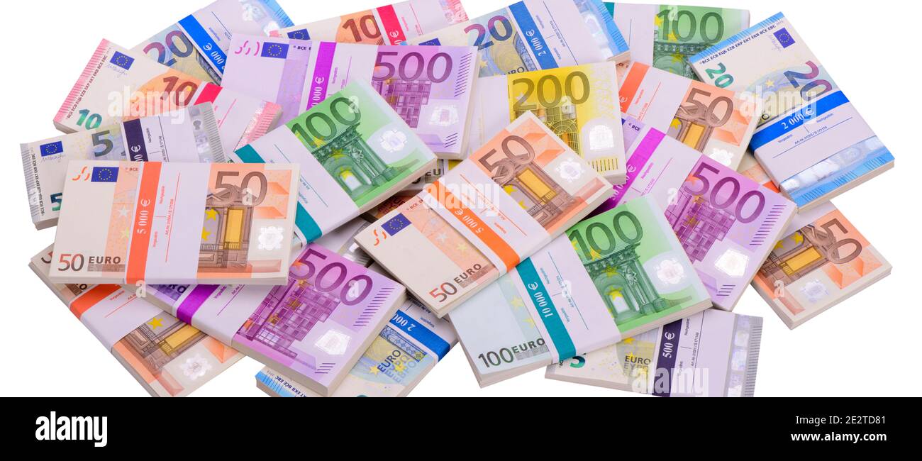 finanza ed economia con banconote di valuta Foto Stock