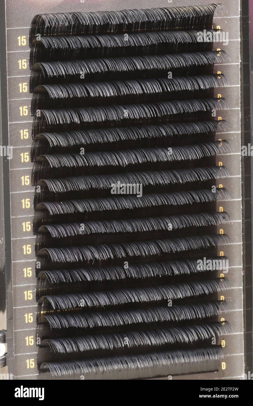 Dettagli di Blink False Mink eyelashes Natural a strati Foto Stock