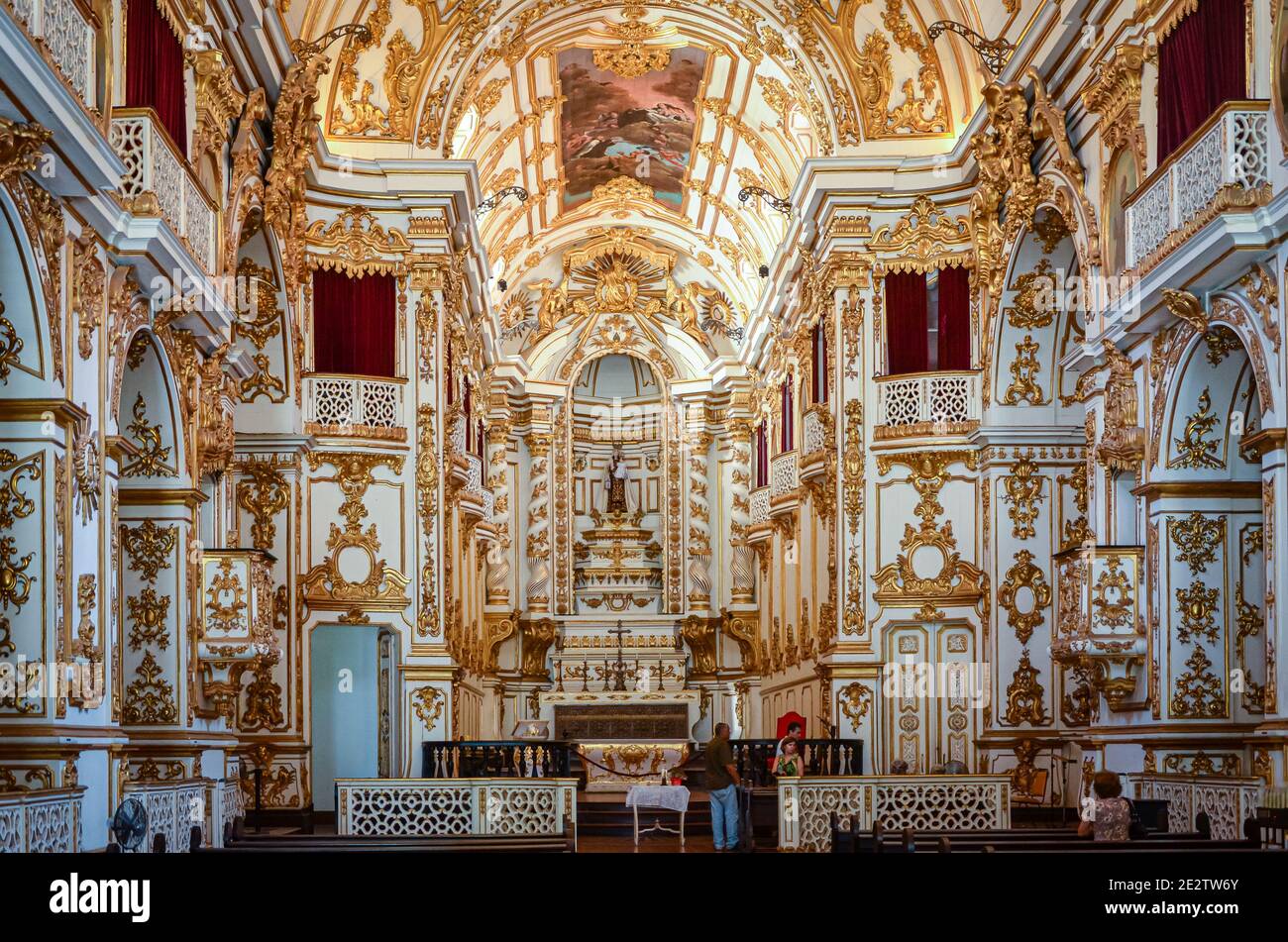 Vecchia Cattedrale di Rio de Janeiro, Brasile Foto Stock