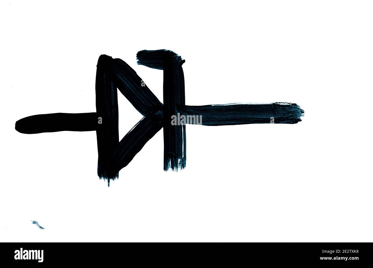 Simboli elettrici Set corto 061 diodo Zener Foto Stock