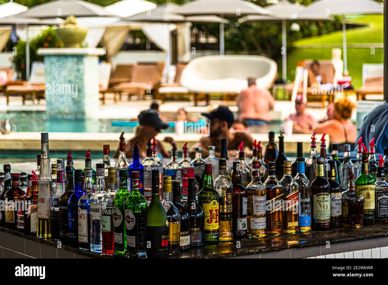 Bar in un punto turistico di Grenada Foto Stock