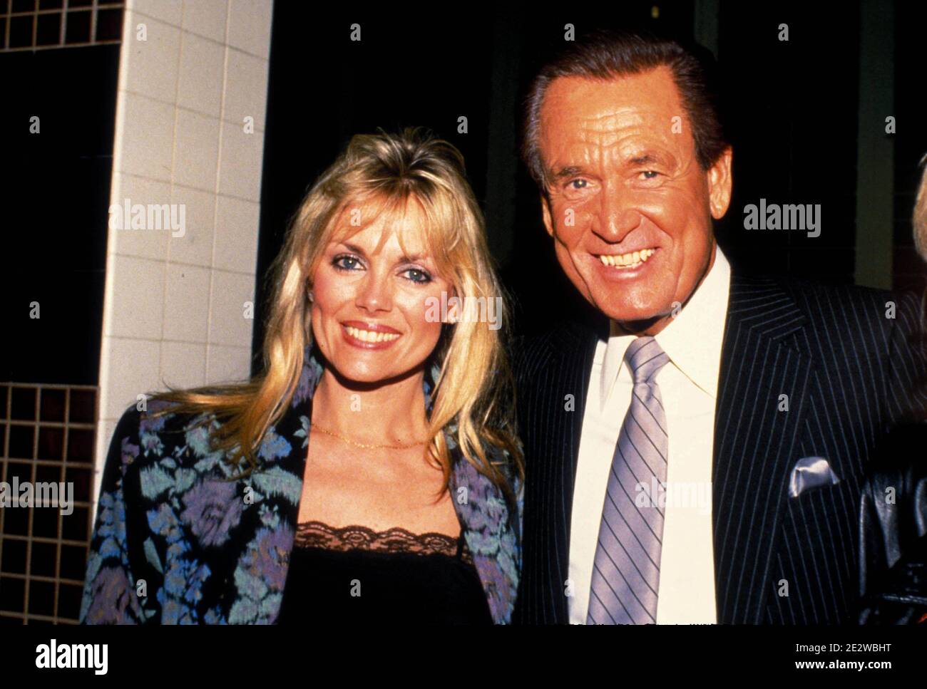 Diane Parkinson e Bob Barker . 1986 credito: Ralph Dominguez/MediaPunch Foto Stock
