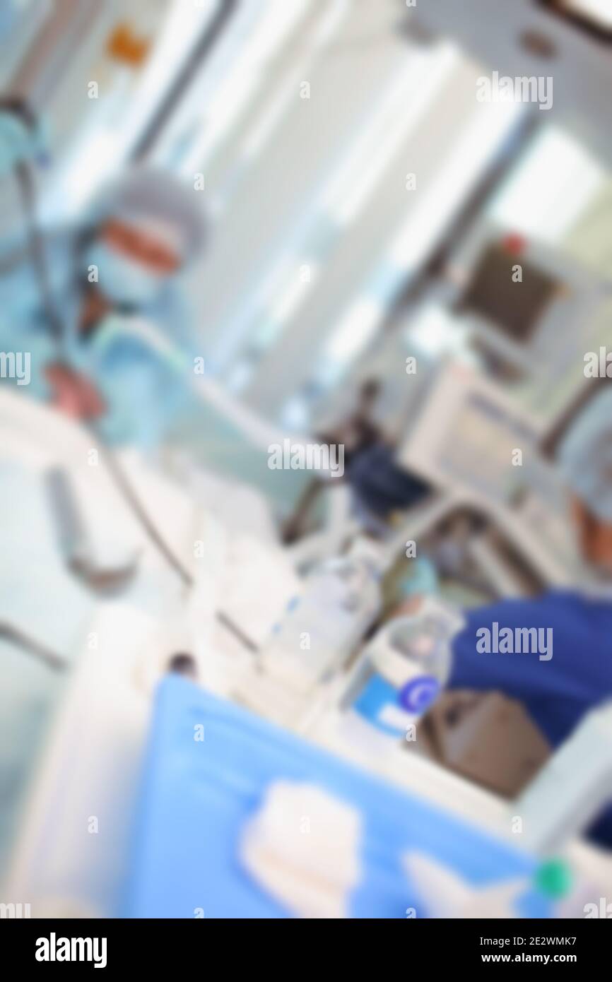 Backgroud medico chirurgico con i lavoratori. Foto Stock