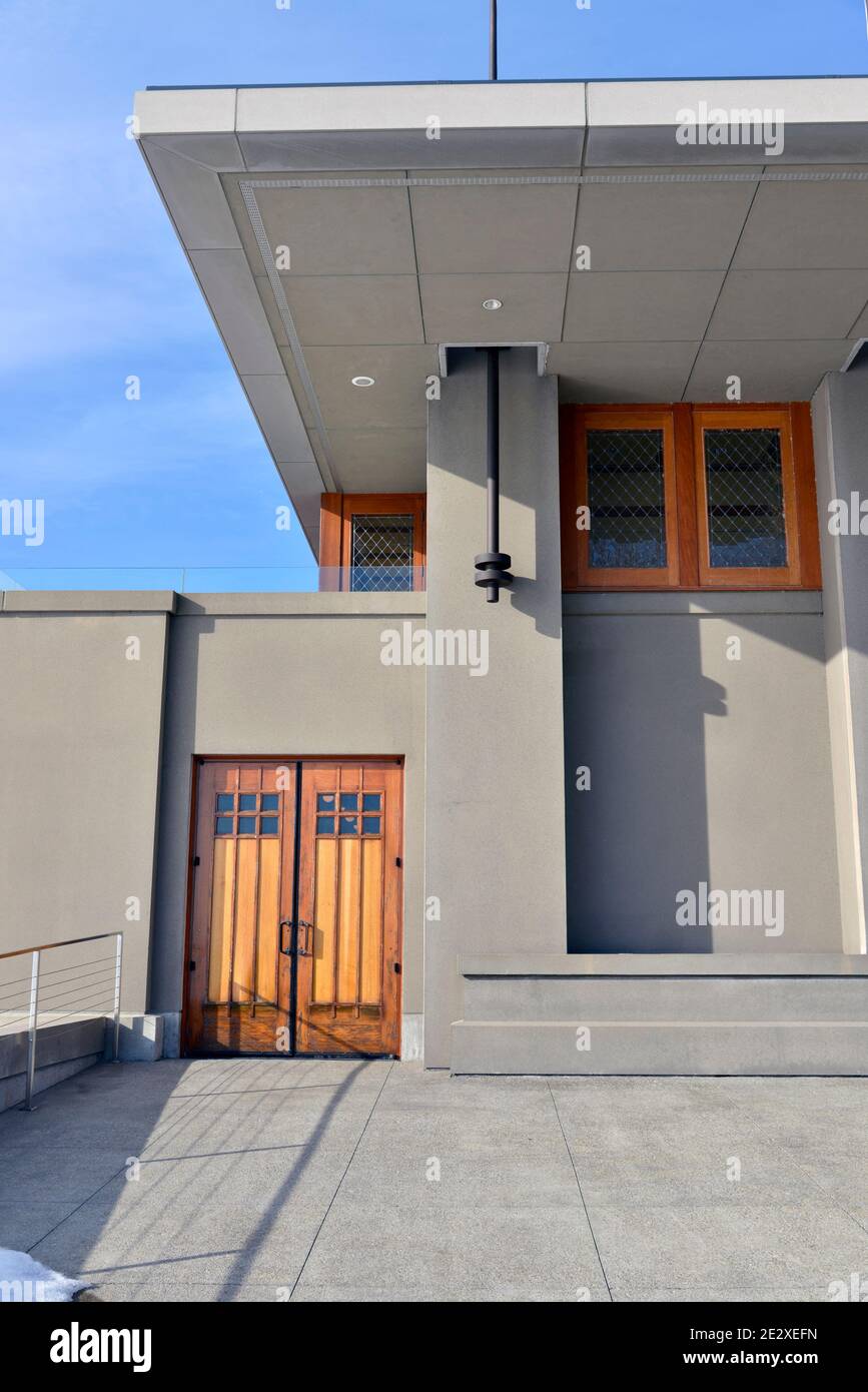 Frank Lloyd Wright ha progettato la Casa della barca Fontana a Buffalo New York. Foto Stock