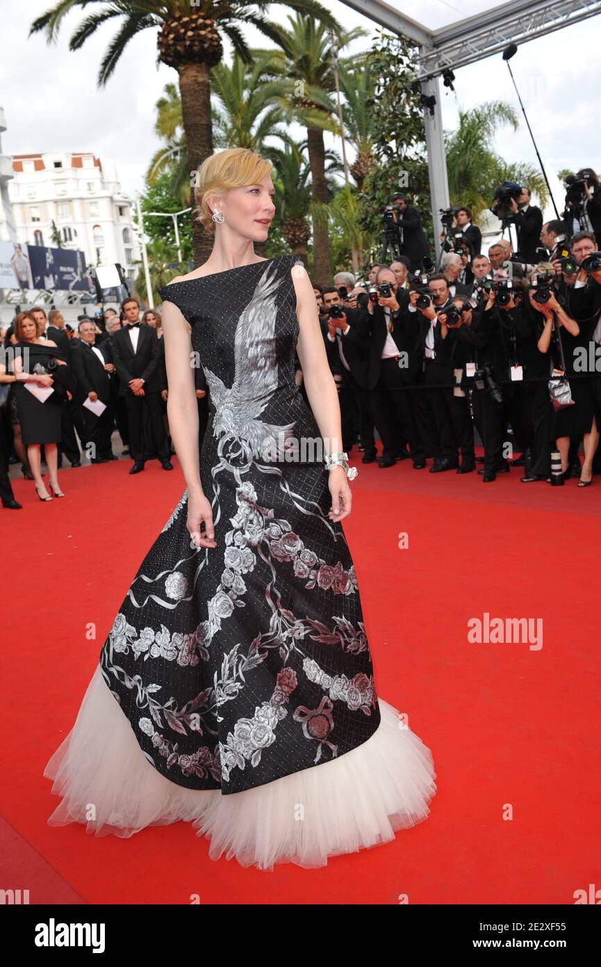 Cate Blanchett in arrivo alla prima di Ridley Scott's Robin Hood, presentato fuori concorso e l'apertura del 63° Festival di Cannes a Cannes, Francia meridionale, il 12 maggio 2010. Foto di Hahn-Nebinger-Orban/ABACAPRESS.COM Foto Stock