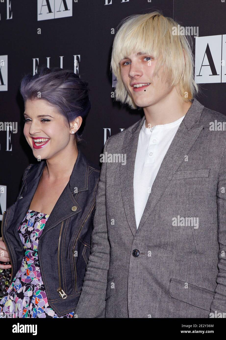 Kelly Osbourne, Luke Howell al disco Glam all'Armani Exchange con Elle Magazine, Robertson Store, Los Angeles, California. 25 maggio 2010. (Nella foto: Kelly Osbourne, Luke Howell). Foto di Baxter/ABACAPRESS.COM Foto Stock