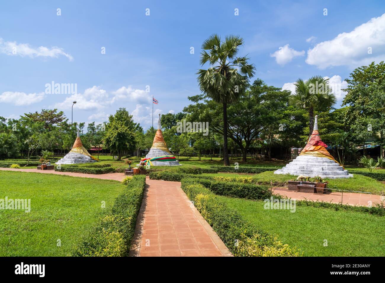 Passo delle tre Pagode, confine tra Thailandia e Myanmar a Sangkhlaburi Foto Stock