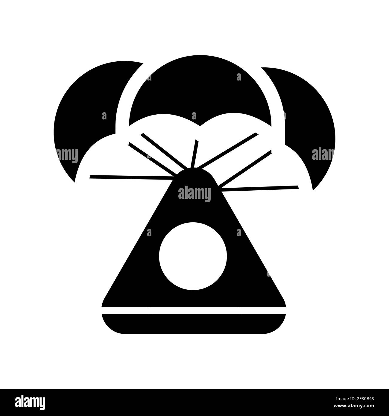 Icona Space Capsule modello vettore file EPS10 Illustrazione Vettoriale