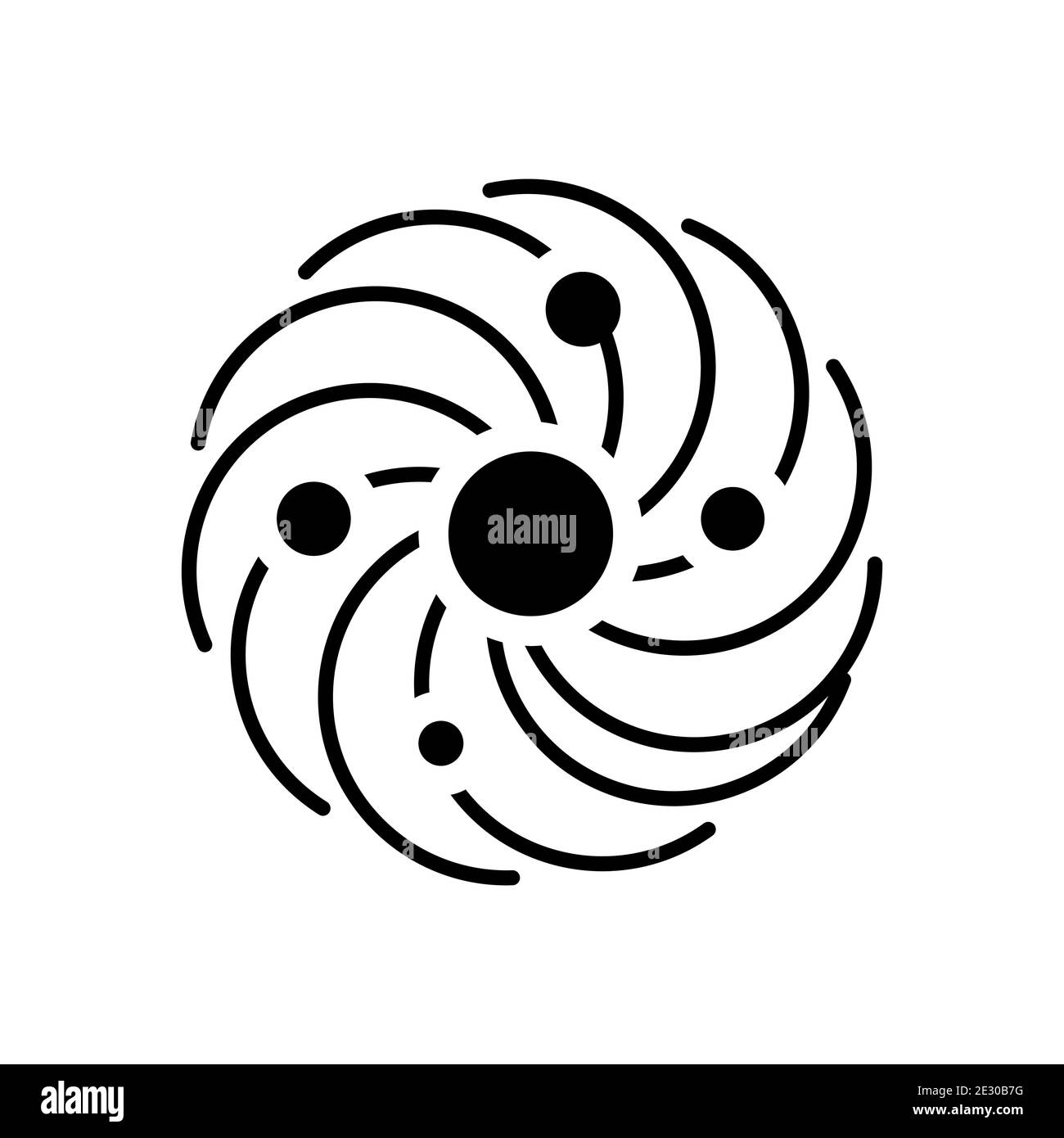 File EPS10 modello vettore icona Galaxy, Space Universe Illustrazione Vettoriale