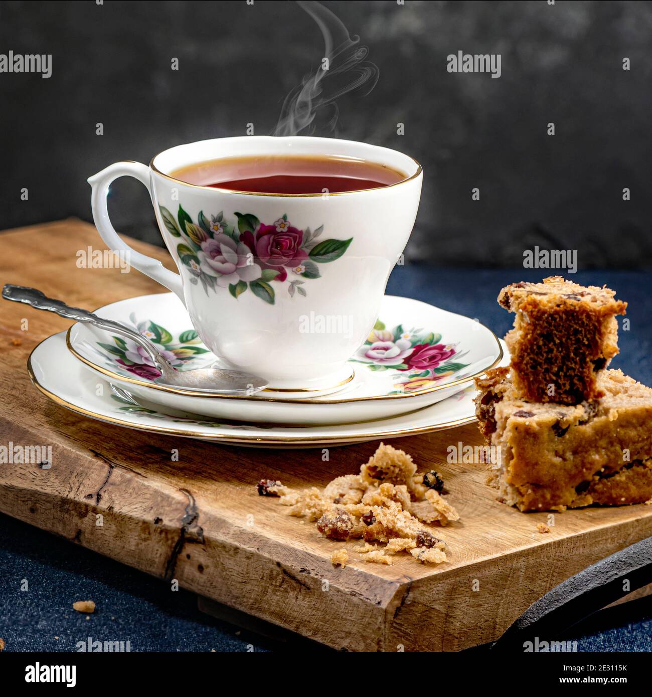 Tè e torta Foto Stock
