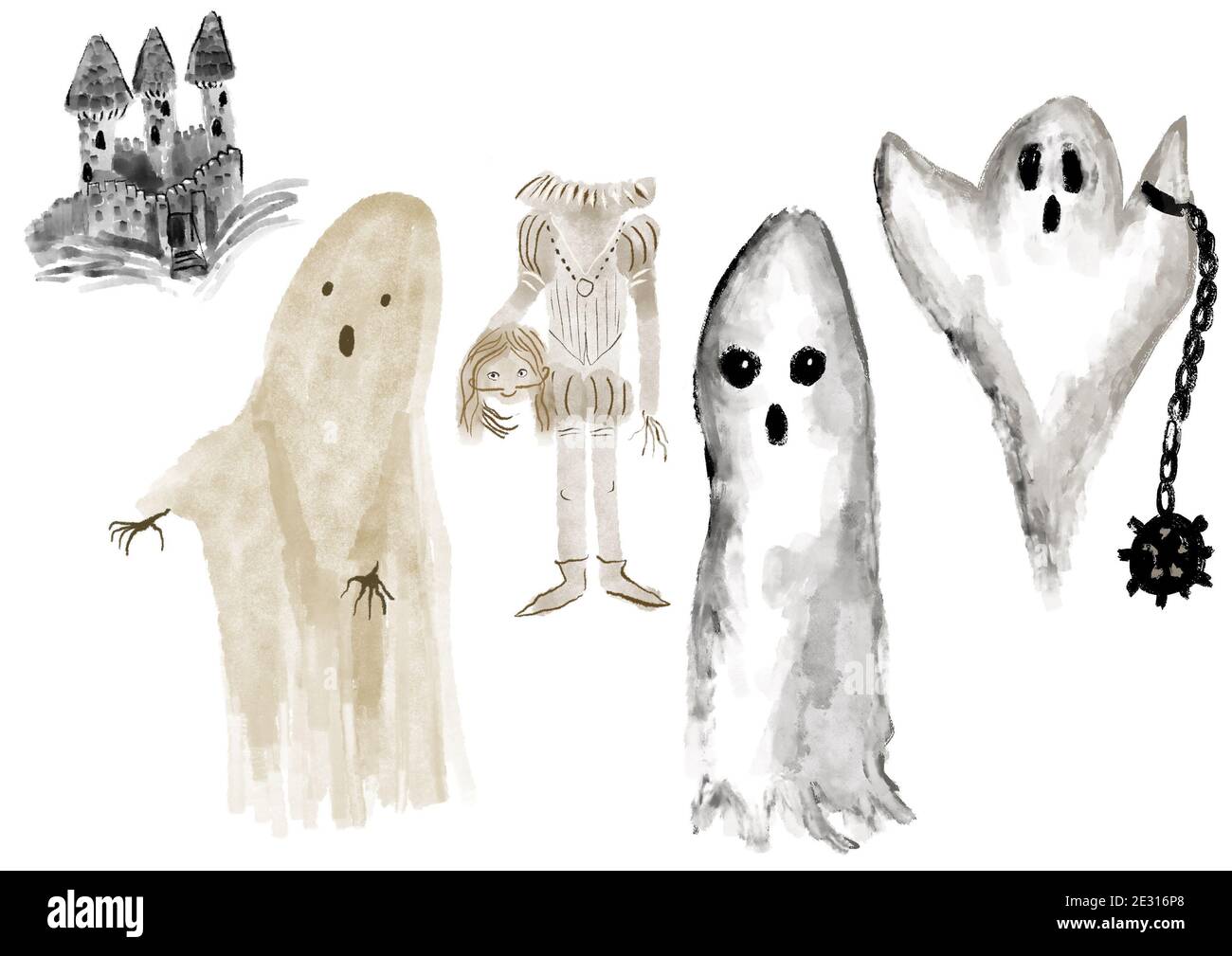 illustrazioni spettrali Foto Stock