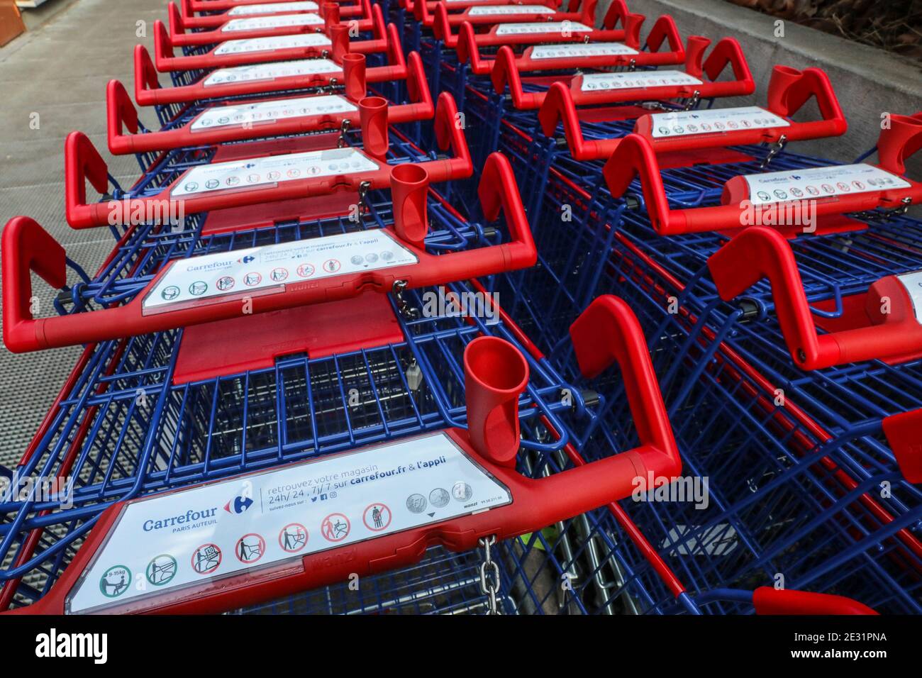 IPERMERCATO DI CARREFOUR, PARIGI Foto Stock