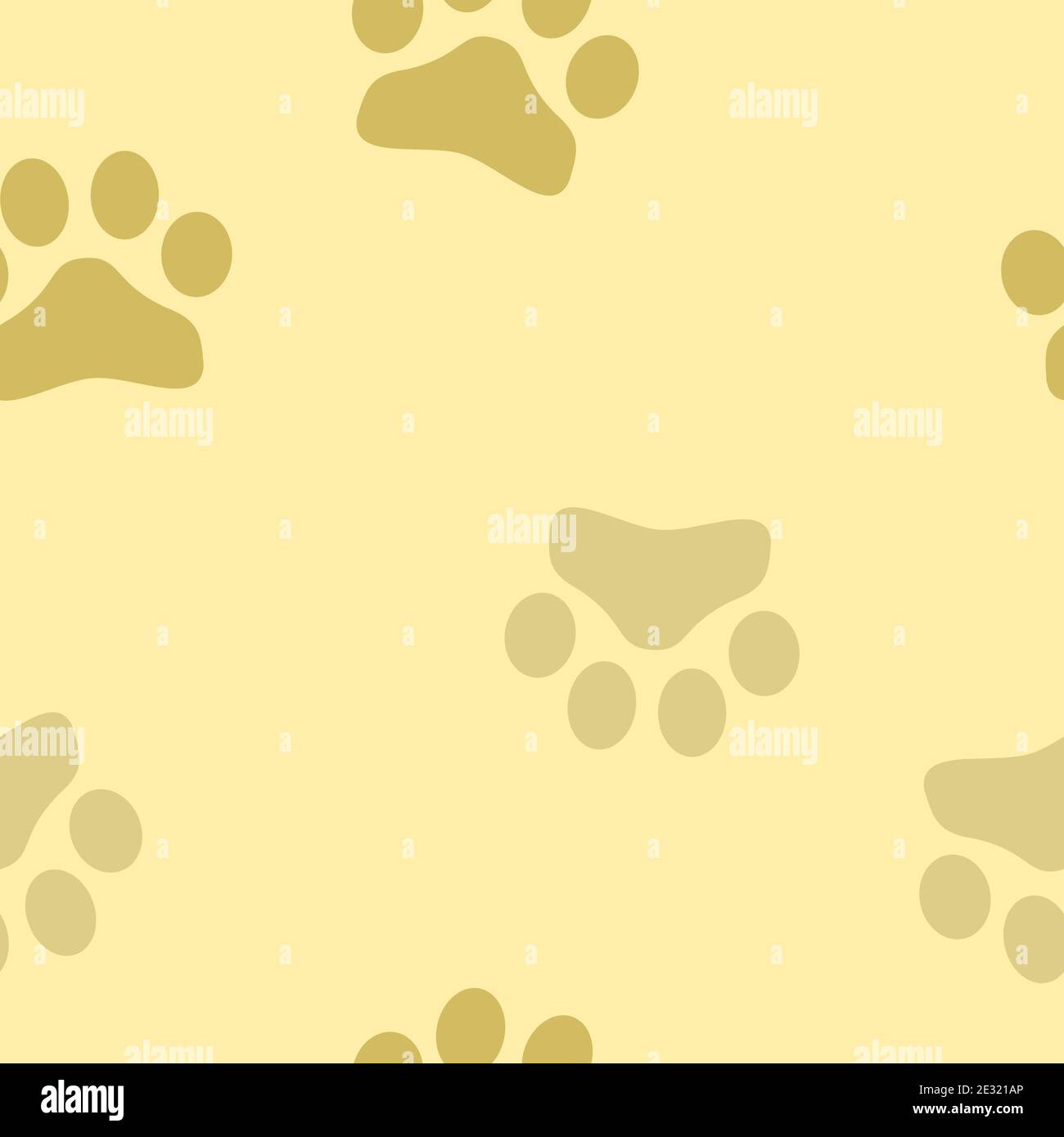 Modello senza giunture con tema: Cani. Canine. Tavolozza dei colori completamente modificabile. Illustrazione Vettoriale