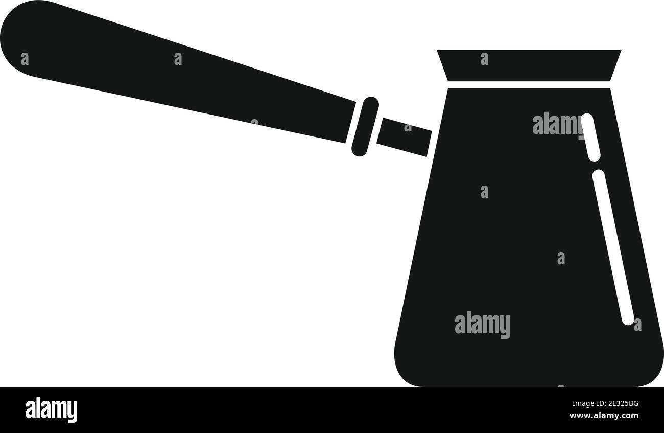 Icona della turka del caffè, stile semplice Illustrazione Vettoriale