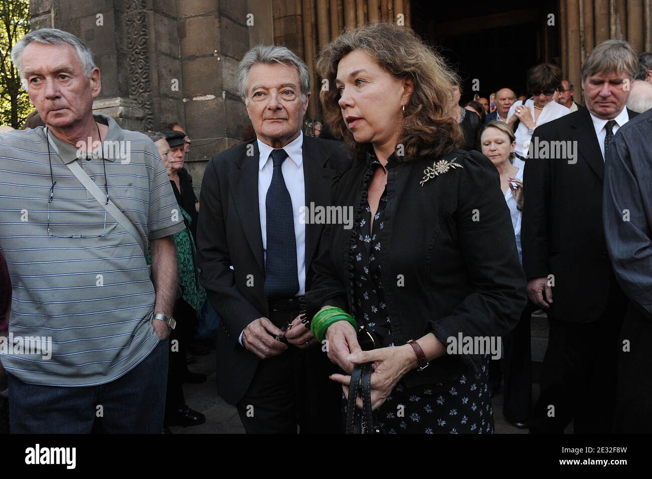 Sabine Haudepin frequenta i funerali di Laurent Terzieff all'Eglise St Germain a Parigi, Francia, il 7 luglio 2010. Foto di Giancarlo Gorassini/ABACAPRESS.COM Foto Stock