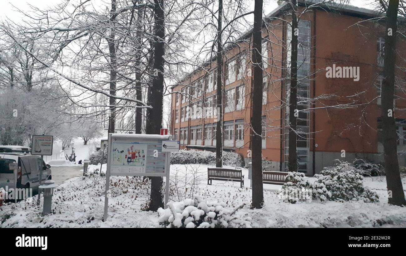 Städtisches Klinikum Görlitz gGmbH, Krankenhaus, Haus A, Stazione AII Corona Foto Stock