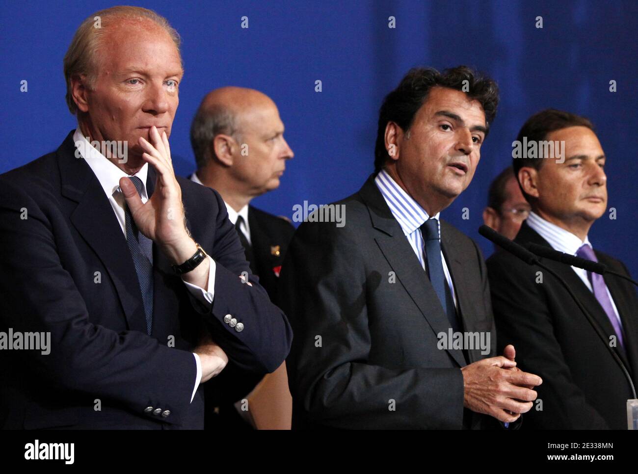 Il ministro francese degli interni Brice Hortefeux, direttore generale