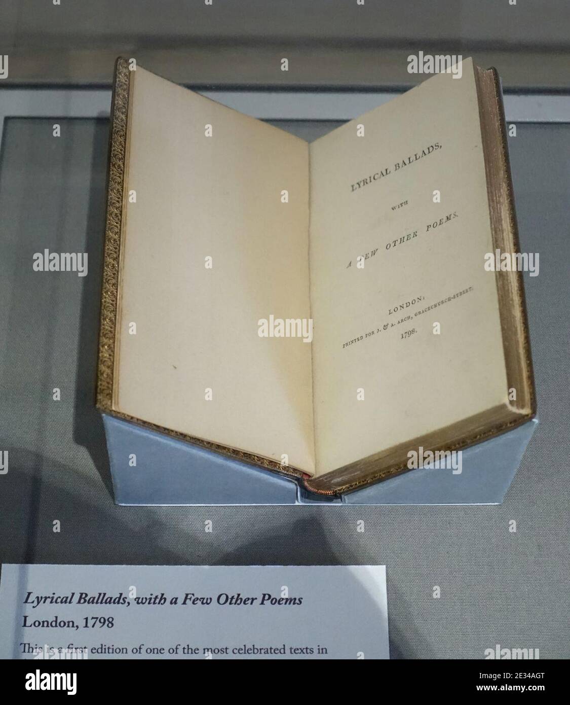 Lyrical Ballads, con qualche altra Poesie, di S. T. Coleridge, Londra, 1798, prima edizione - Foto Stock