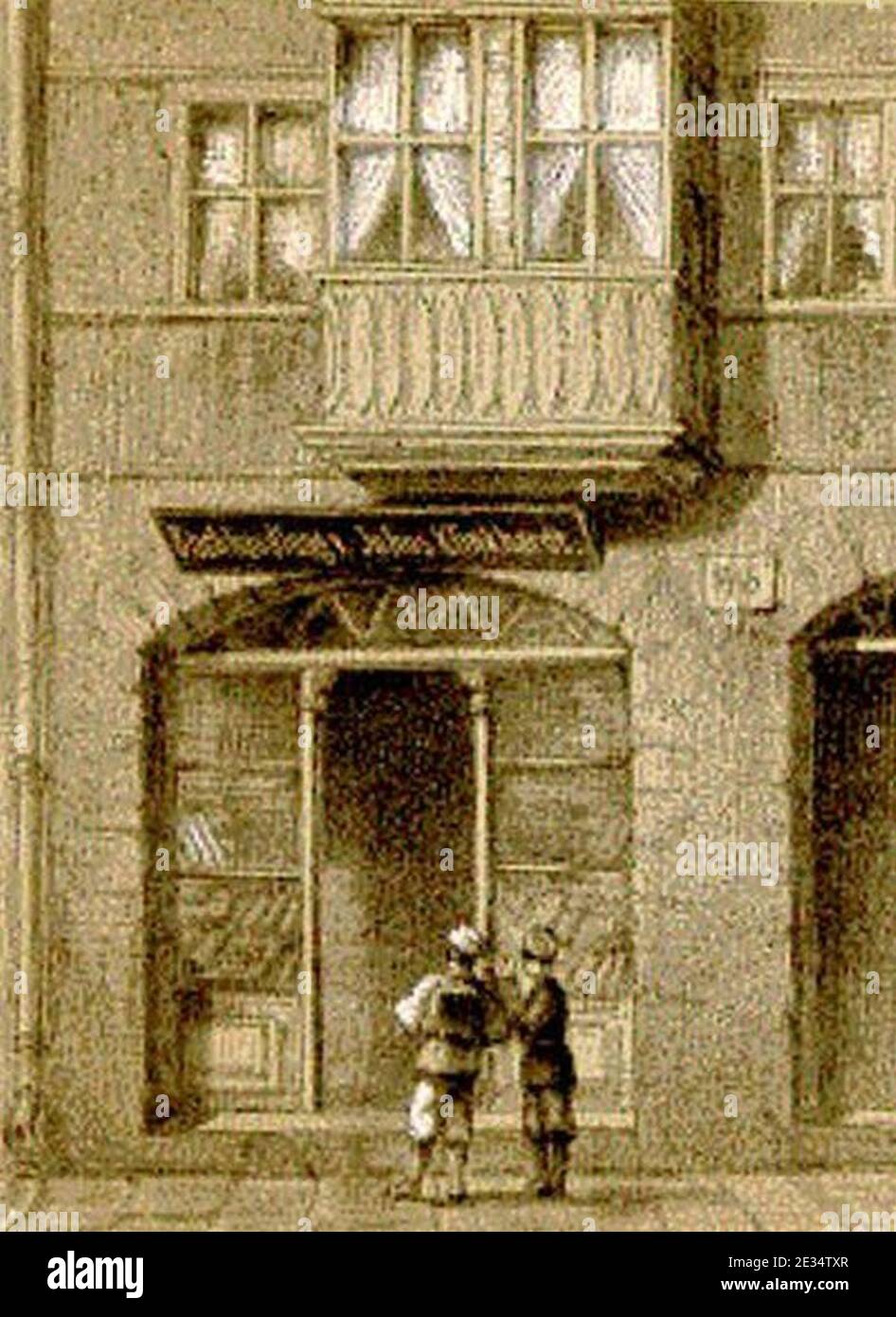 Ladengeschäft Leipzig Julius Klinkhardt. Foto Stock