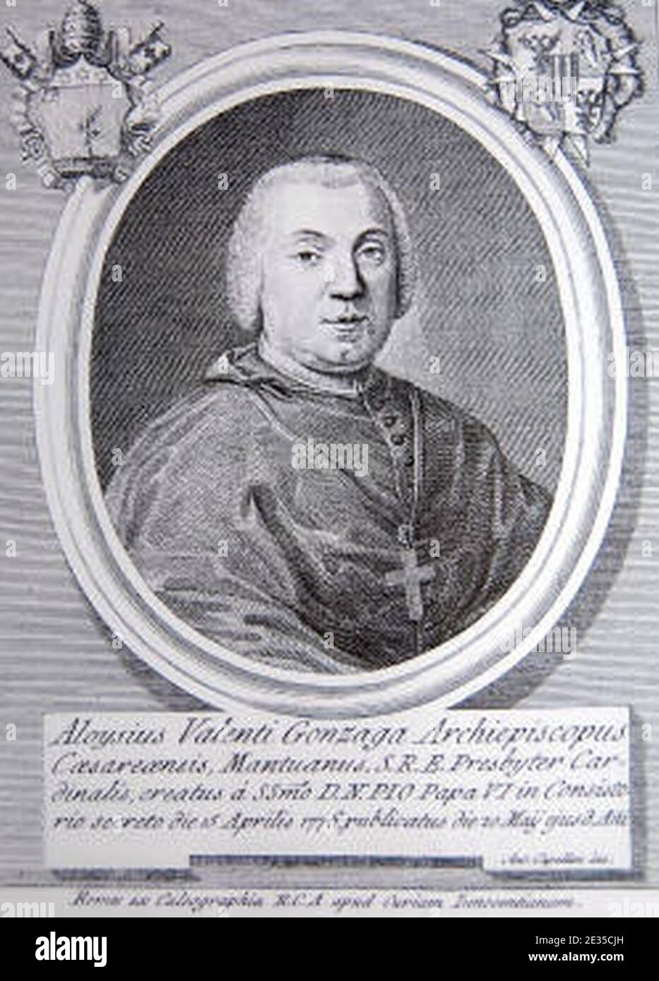 Luigi Gonzaga Valenti. Foto Stock