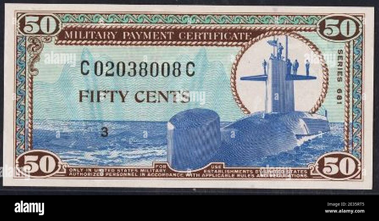 M75 50 cents, 681 averce. Foto Stock