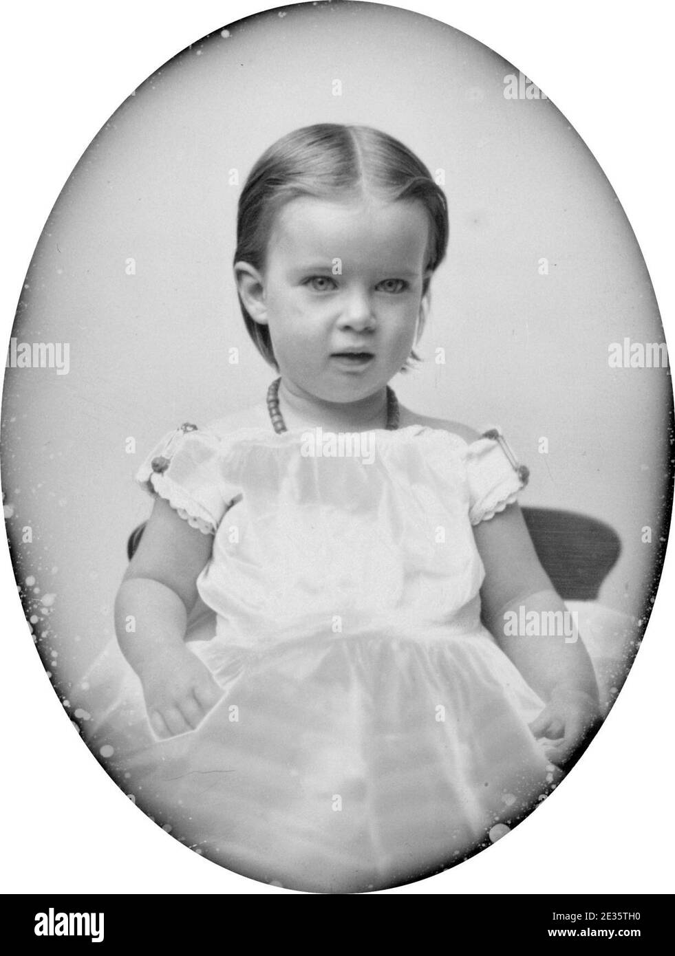 Mabel Hubbard Gardiner Bell come una ragazza. Foto Stock