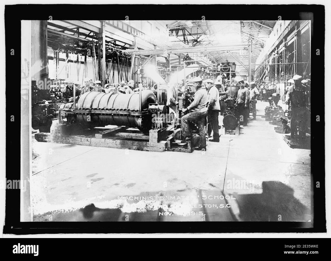 Macchinisti' si accoppia' School, Navy Yard, Charleston S.C., nov. 4, 1915 Foto Stock