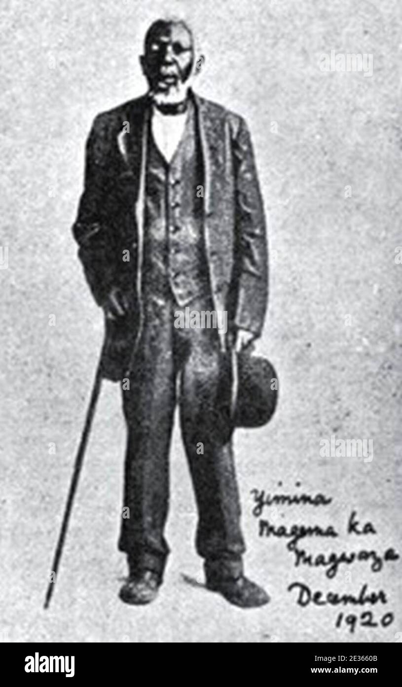 Magema Magwaza Fuze, dicembre 1920. Foto Stock
