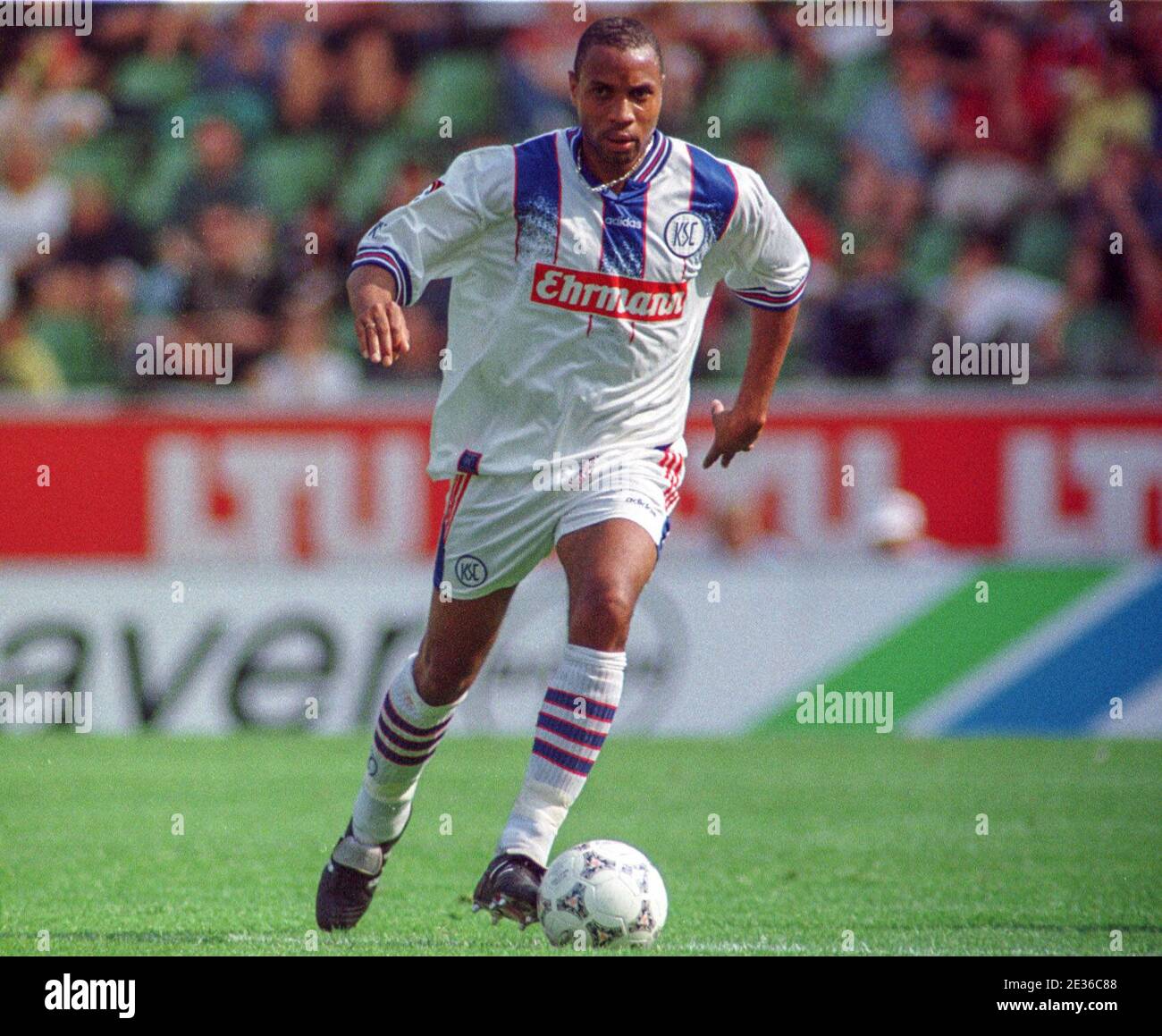 David Regis, Karlsruher SC, Bundesliga tedesca nell'agosto 1997 Foto Stock