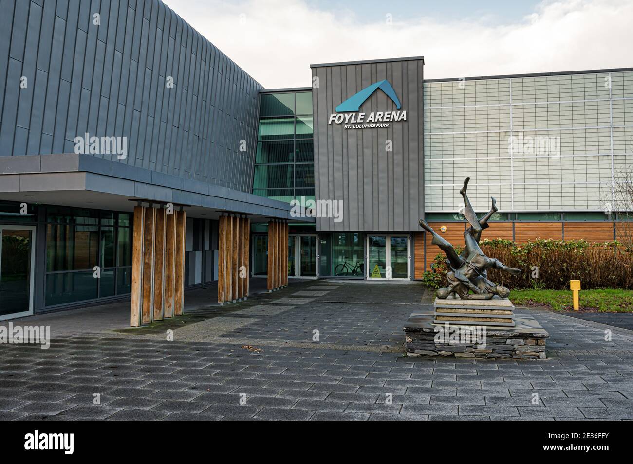 Derry, Irlanda del Nord - 16 gennaio 2020: Il complesso sportivo Foyle Arena a Derry City, Irlanda del Nord Foto Stock