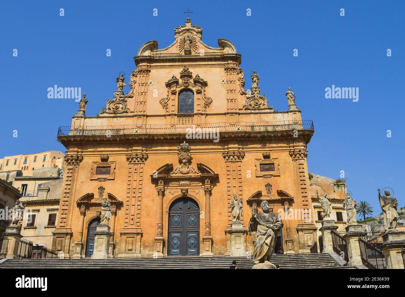 Duomo di San Giorgio a Modica, Ragusa, Sicilia, Italia, Europa, Patrimonio dell'Umanità Foto Stock