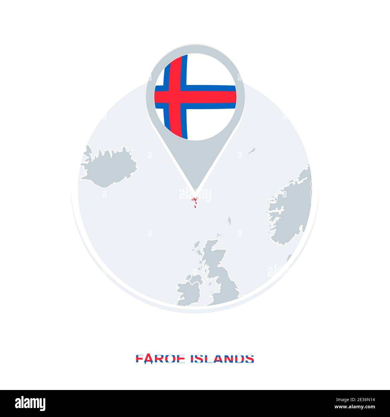 Bandiera ufficiale delle isole faroe immagini e fotografie stock ad alta risoluzione