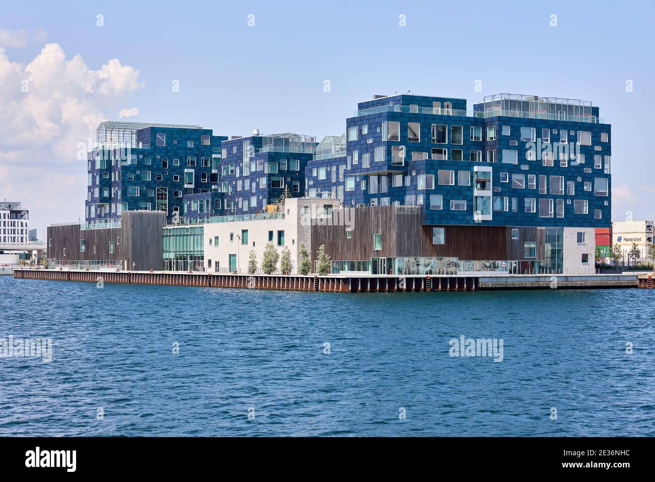 Copenhagen International School (CIS), progettato da C.F. Møller Architects (2017); Levantkaj, Copenaghen, Danimarca Foto Stock