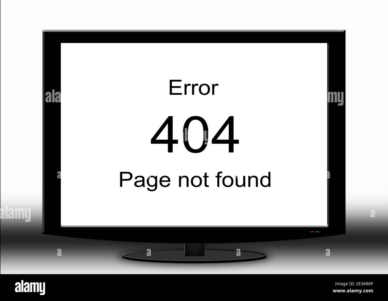 Monitor, messaggio di errore 404 sul sito Web Foto Stock