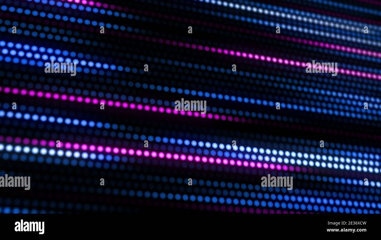 Sfondo luminoso astratto fatto di molti piccoli viola e blu punti Foto Stock