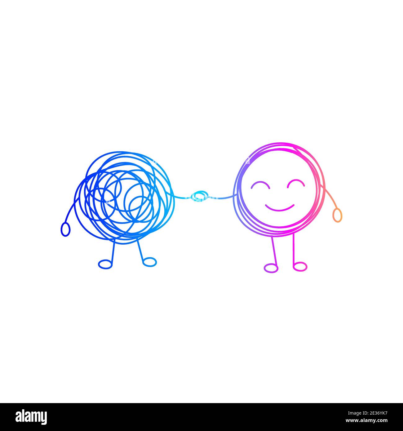 Coaching, mentoring, problem solving, abstract icon business problem solving, consulenza. Illustrazione vettoriale Illustrazione Vettoriale