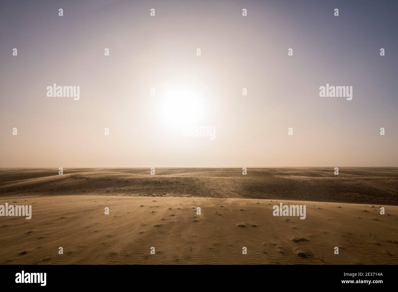 Sabbia retroilluminata, deserto, Sahara, nord del Ciad Foto Stock