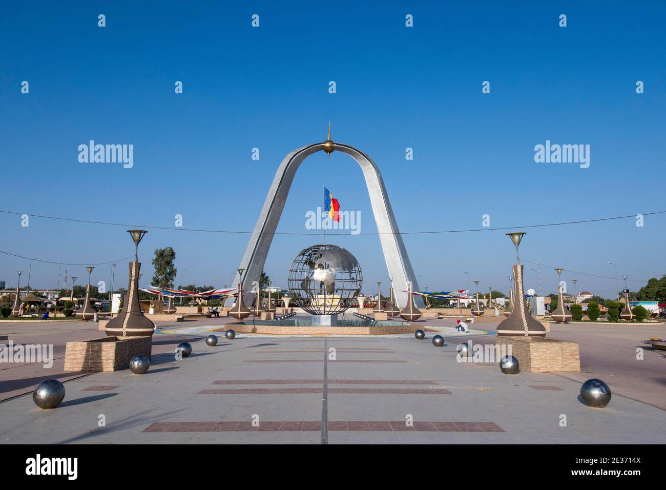 Monumento di Indipendenza, Place de la Nation, N'Djamena, Ciad Foto Stock