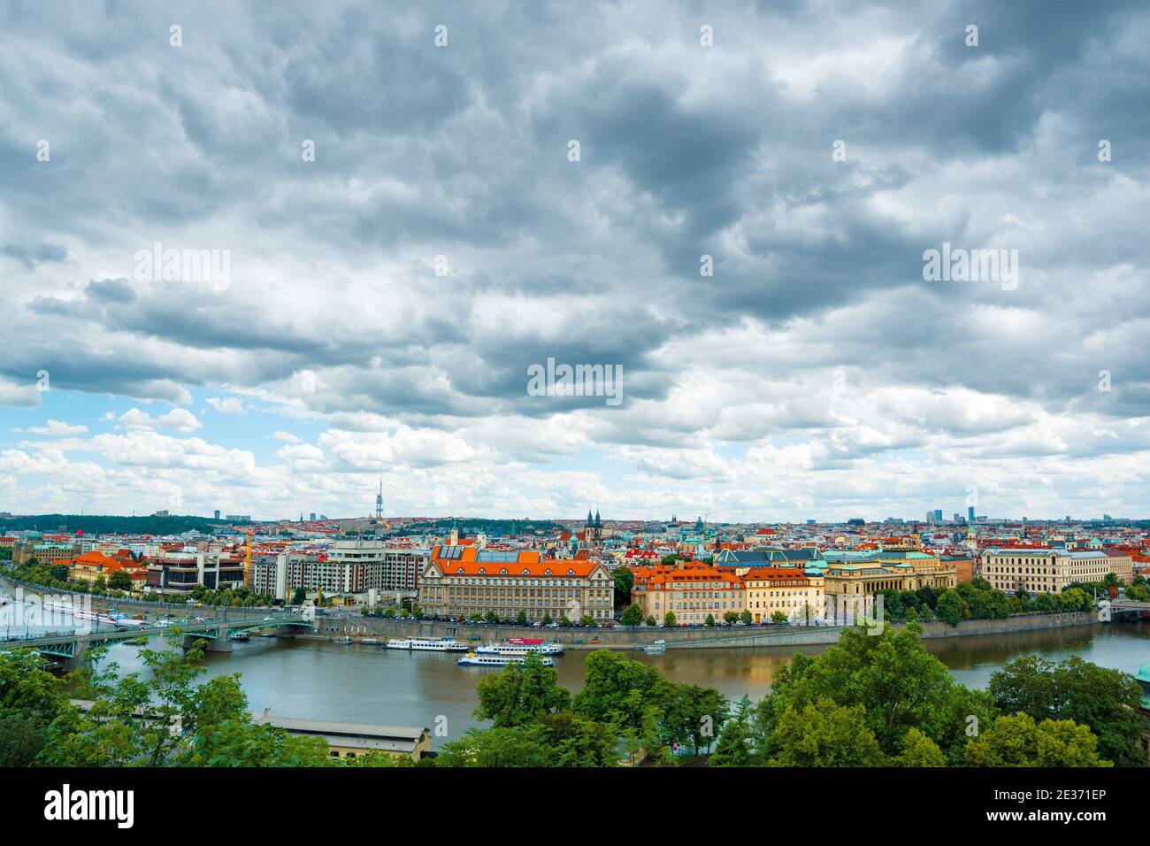 Paesaggio urbano di Praga (Repubblica Ceca) Foto Stock