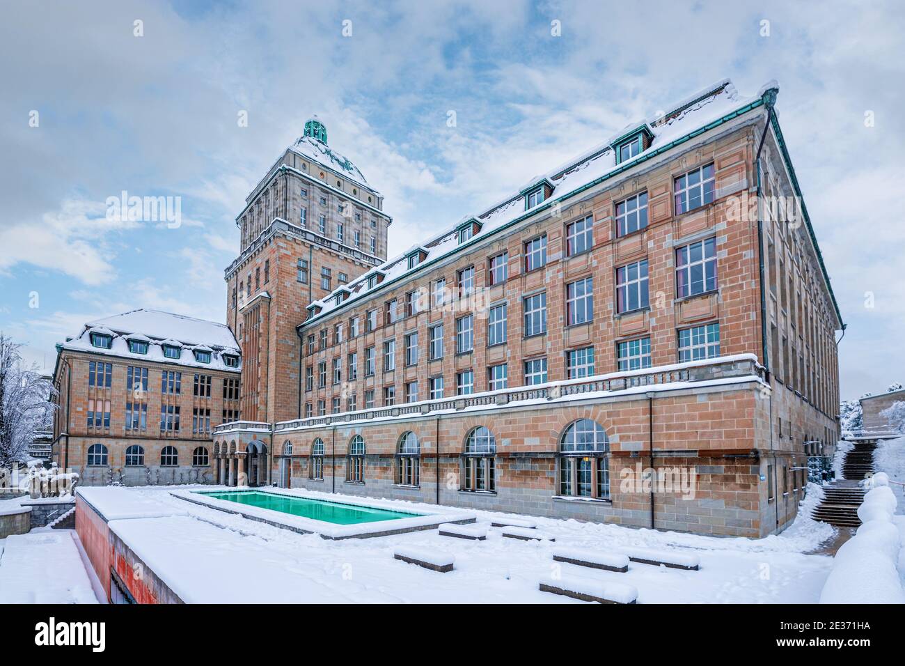 Edificio principale dell'Università di Zurigo (Svizzera) Foto Stock