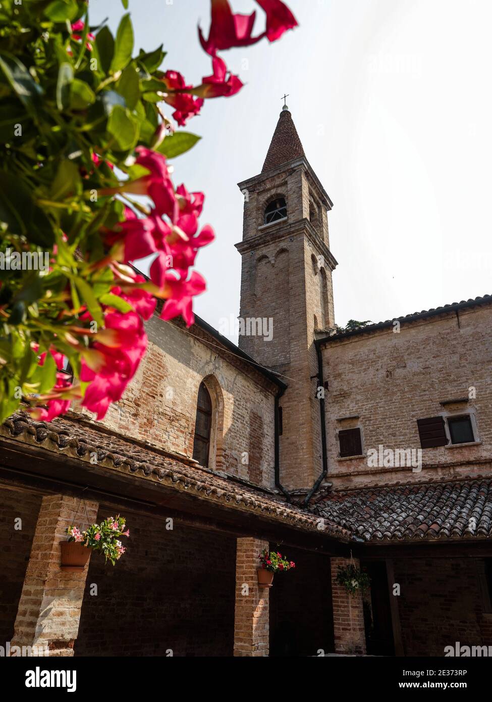 Convento francescano monastero chiostro abbazia su San Francesco del deserto Isola Laguna Veneziana Venezia Veneto Italia Europa Foto Stock