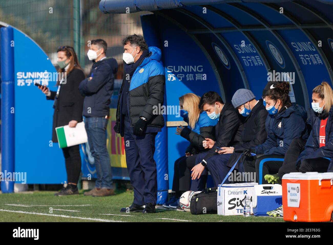 Suning Youth Development Center in Memory of Giacinto Facchetti, Milano, Italy, 17 Jan 2021, Attilio Sorbi (FC Internazionale) durante FC Internazionale vs Juventus Donne, Calcio italiano Serie A Femminile match - Foto Francesco Scaccianoce / LM Foto Stock