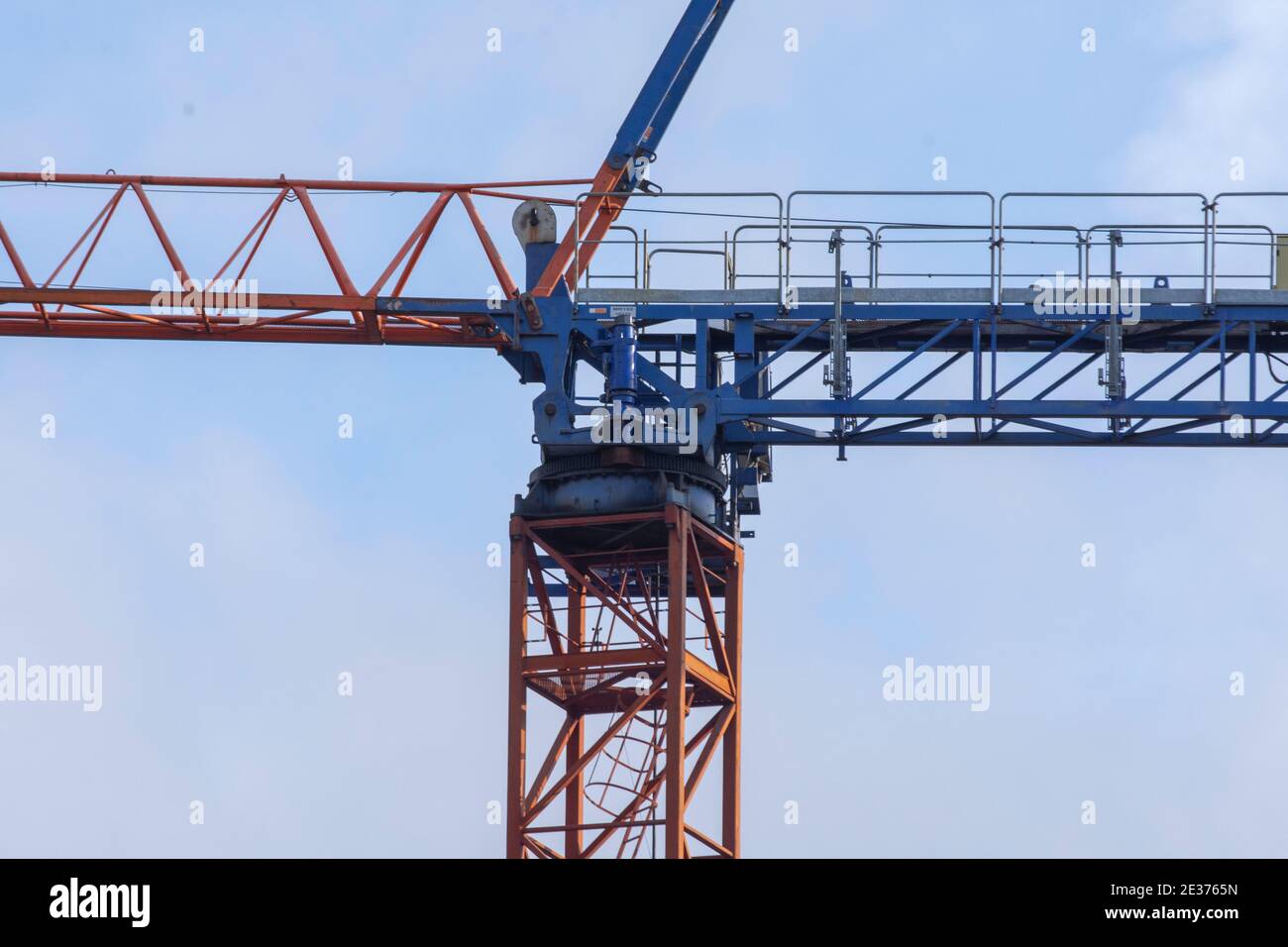 Poste de pilotage de grue en treillis Foto Stock